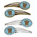 Carolines Treasures Snowflake Chocolate Labrador Barrettes Hair Clips, Set of 4, 4PK BB1668HCS4